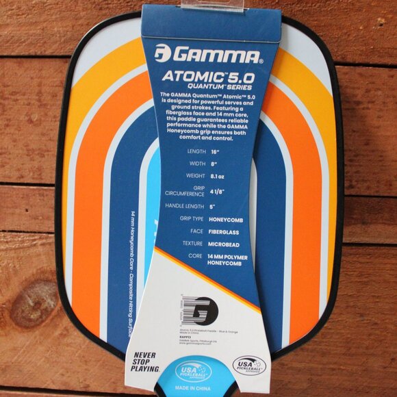 Gamma Atomic 5.0 Pickleball Paddle Quantum Series Lightweight Graphite Face USA - Picture 5 of 5